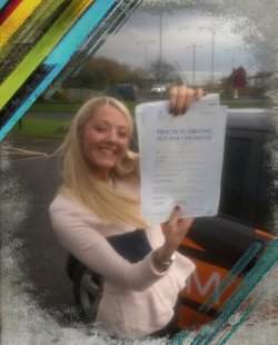 georgia passing her driving test