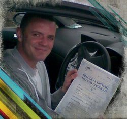ricky passing his driving test