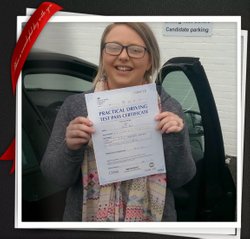 Nicola Passing Her Test At Paisley