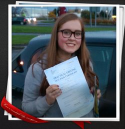 Katie Passing Her Test At Paisley